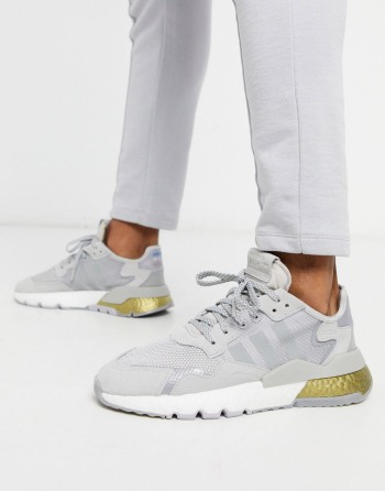 adidas Originals Nite Jogger Srebrne Zlatne - Ženske Tenisice | 56827MUSO